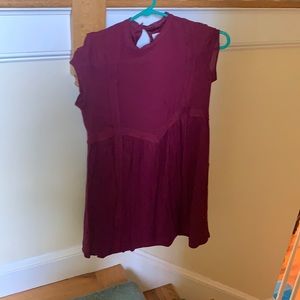 Maroon mini dress